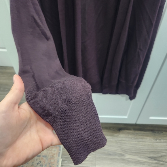 COS Side Button Merino Wool Brown Cardigan - Picture 3 of 14